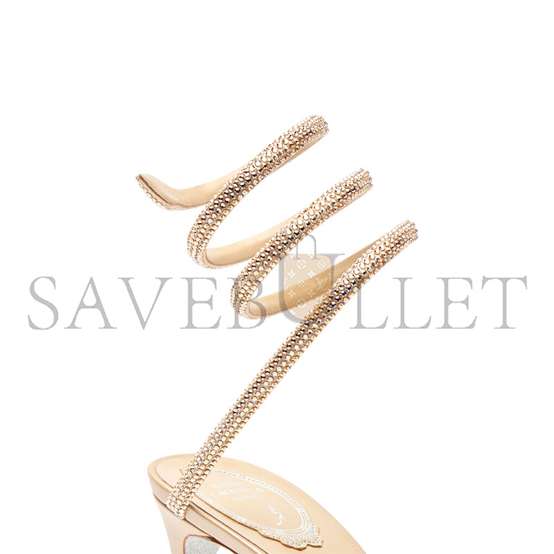 RENÉ CAOVILLA CLEO SATIN SANDALS C10416